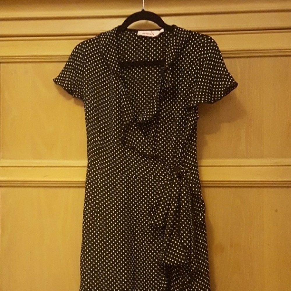 Pink Wheels wrap around dress